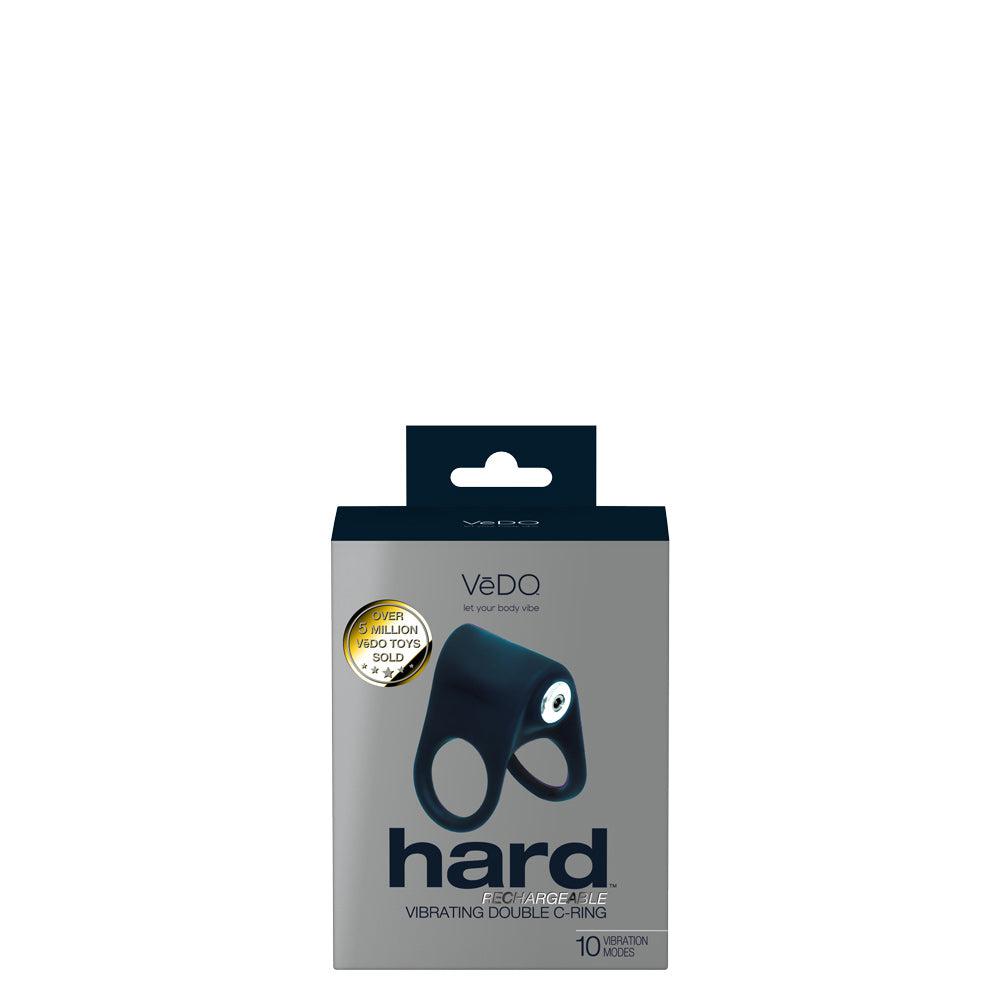 VeDO Hard Black Double C-Ring Vibrating Toy > Cock Ring > Vibrating