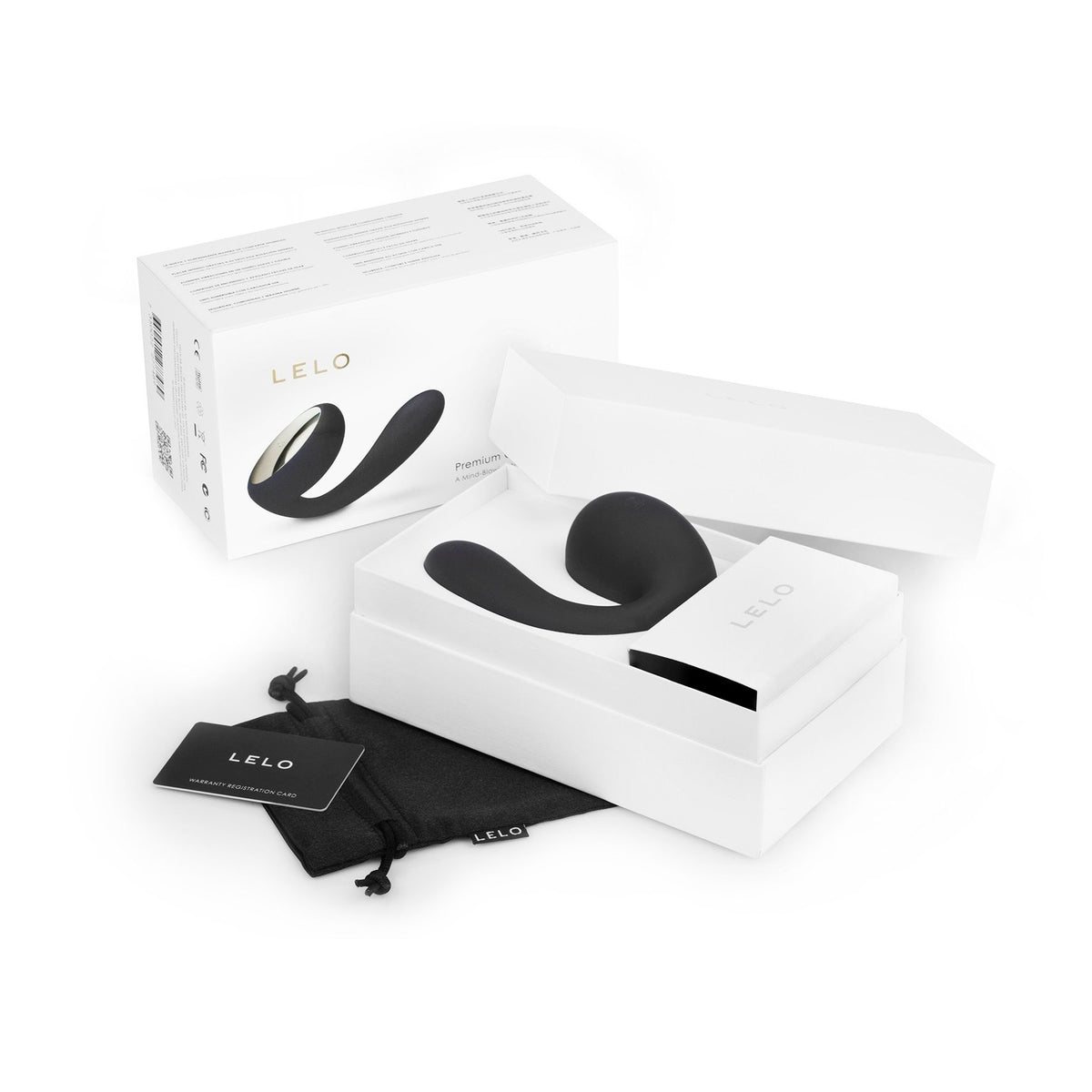 Lelo Tara Black Couples Massager Rechargeable G-Spot Toy Black Panty Vibrators