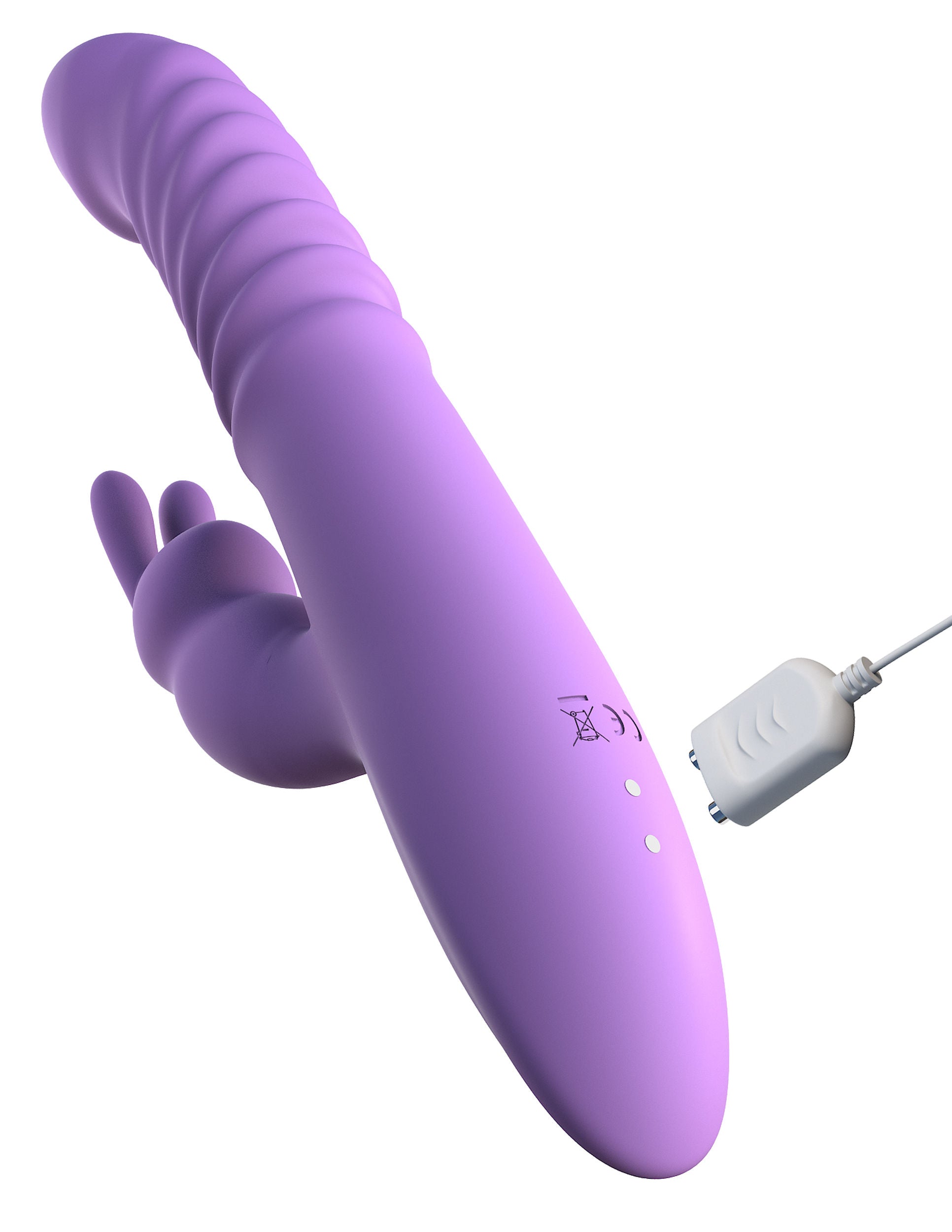 Fantasy For Her Thrusting Silicone Rabbit Vibrator With Heating Purple VIBRATORS-RABBIT-MULTI
