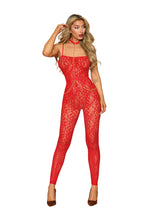Dreamgirl Red Bodystocking and Harness Lingerie One Size Red One Size > Clothes > Bodies and Playsuits