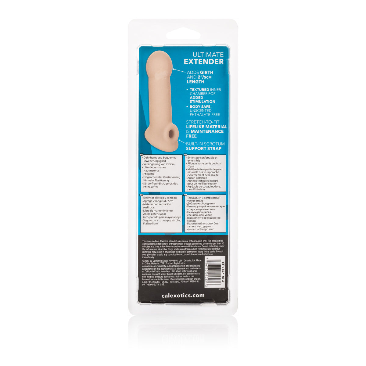 Ultimate Penis Extender Sleeve with Scrotum Support Strap Adds 2 Inches Length and Girth > Sex Toys For Men > Penis Sleeves