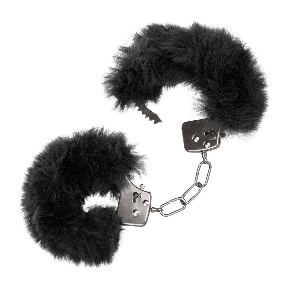 Ultra Fluffy Black Furry Bondage Cuffs > Bondage Gear > Handcuffs