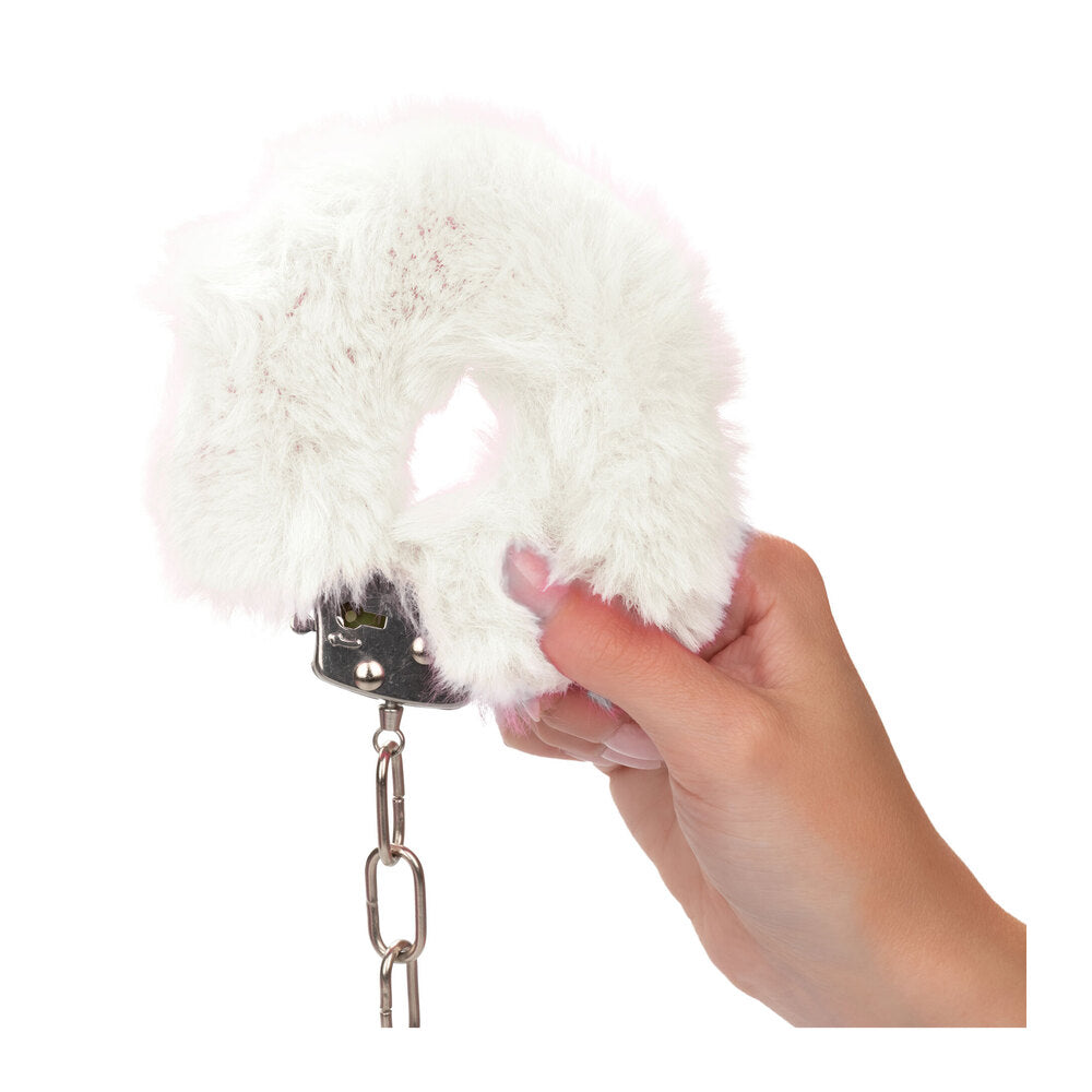 Ultra Fluffy White Furry Cuffs – Soft Bondage Handcuffs Secondary image