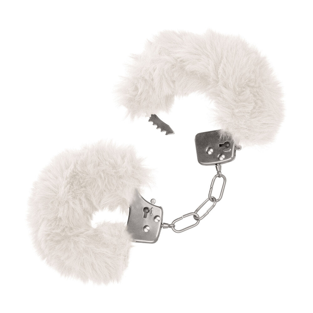 Ultra Fluffy White Furry Cuffs – Soft Bondage Handcuffs Secondary image