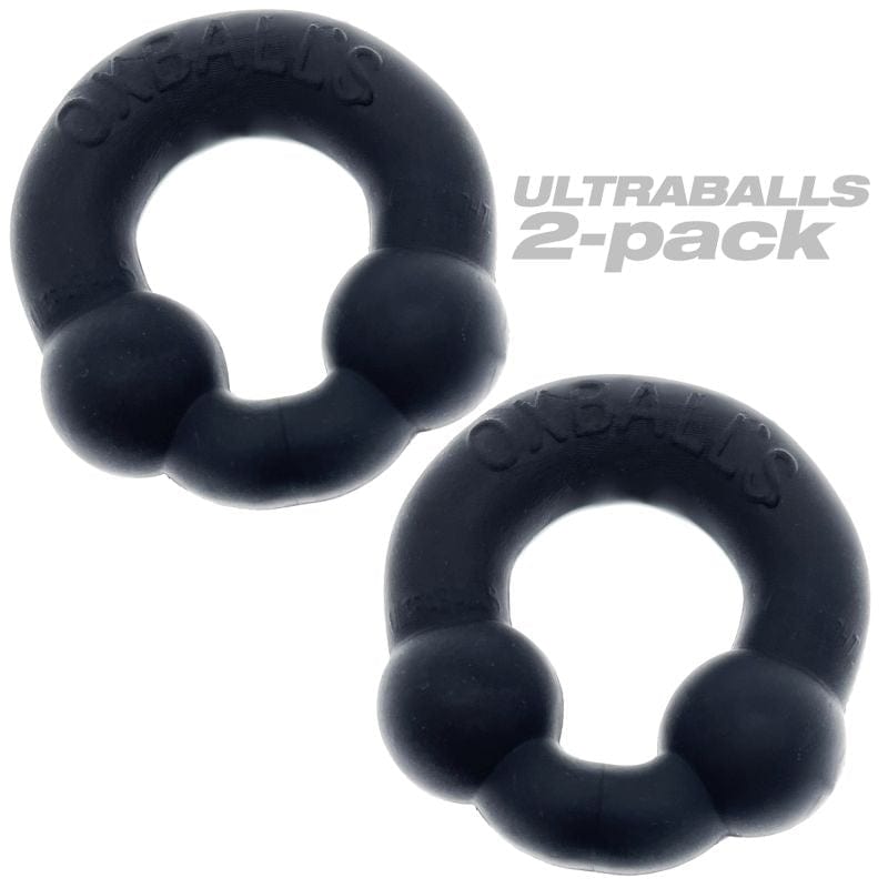 Ultraballs Cockring Night Edition Two Pack with Velvety Silicone Finish COCK RING Set
