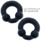 Ultraballs Cockring Night Edition Two Pack with Velvety Silicone Finish > Cock Ring > Sets