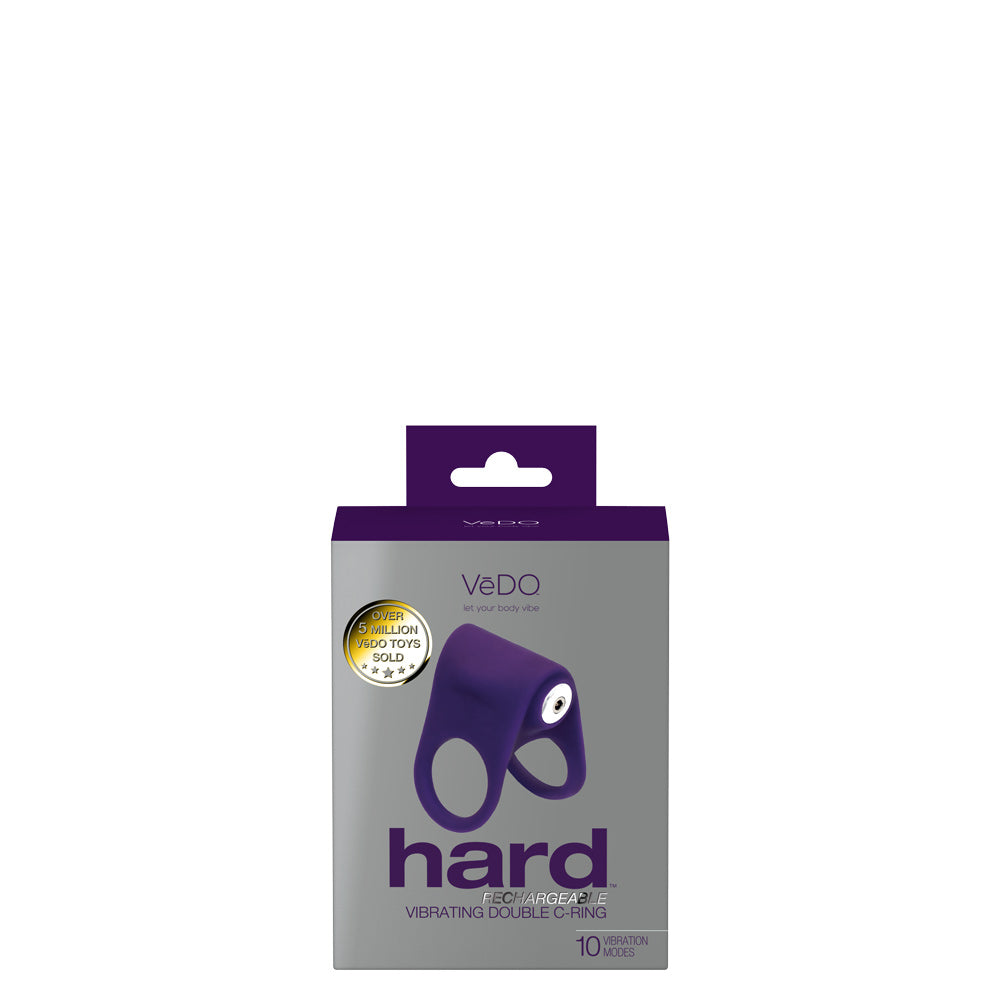 VeDO Hard Black Double C-Ring Vibrating Toy > Cock Ring > Vibrating