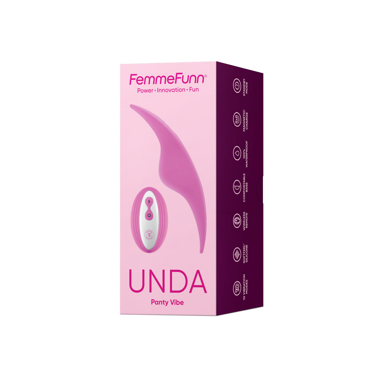 Unda Pink Panty Vibrator Slim Powerful Silicone Clitoral Toy > Sex Toys For Ladies > Panty Vibes