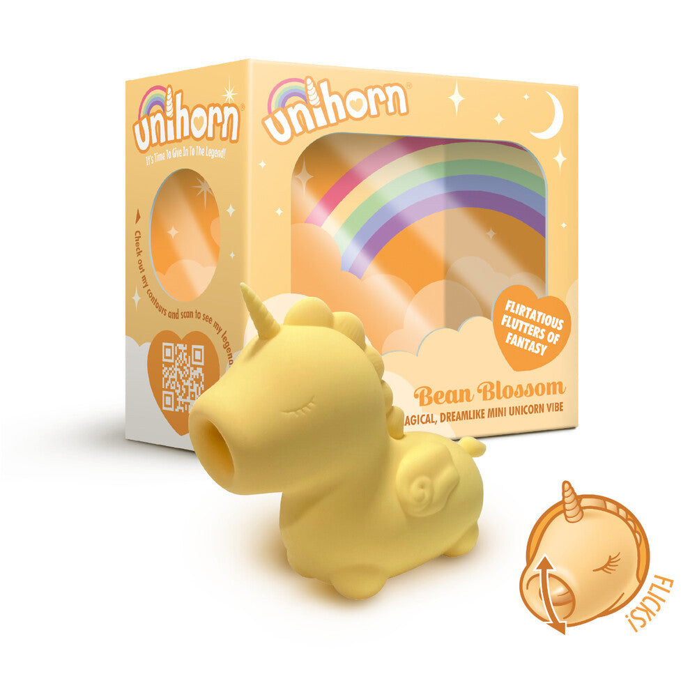 Unihorn Bean Blossom Flickering Tongue Unicorn Vibe – Playful Vibrator > Sex Toys For Ladies > Clitoral Vibrators and Stimulators Main image