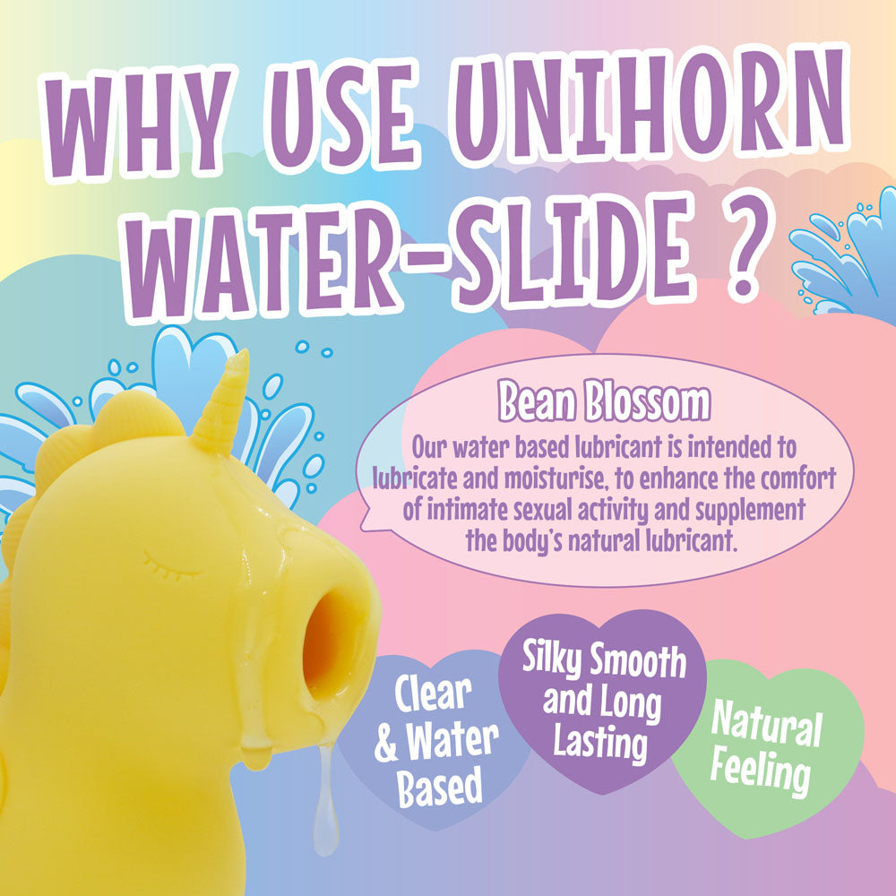 Unihorn Water-Slide Lubricant - Water Based Lubricant - 130 ml Bottle Water Based Lube