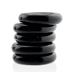 Jacker 5-Stack Five-Pack Tube Super-Strong Cockrings Black > Cock Ring > Sets