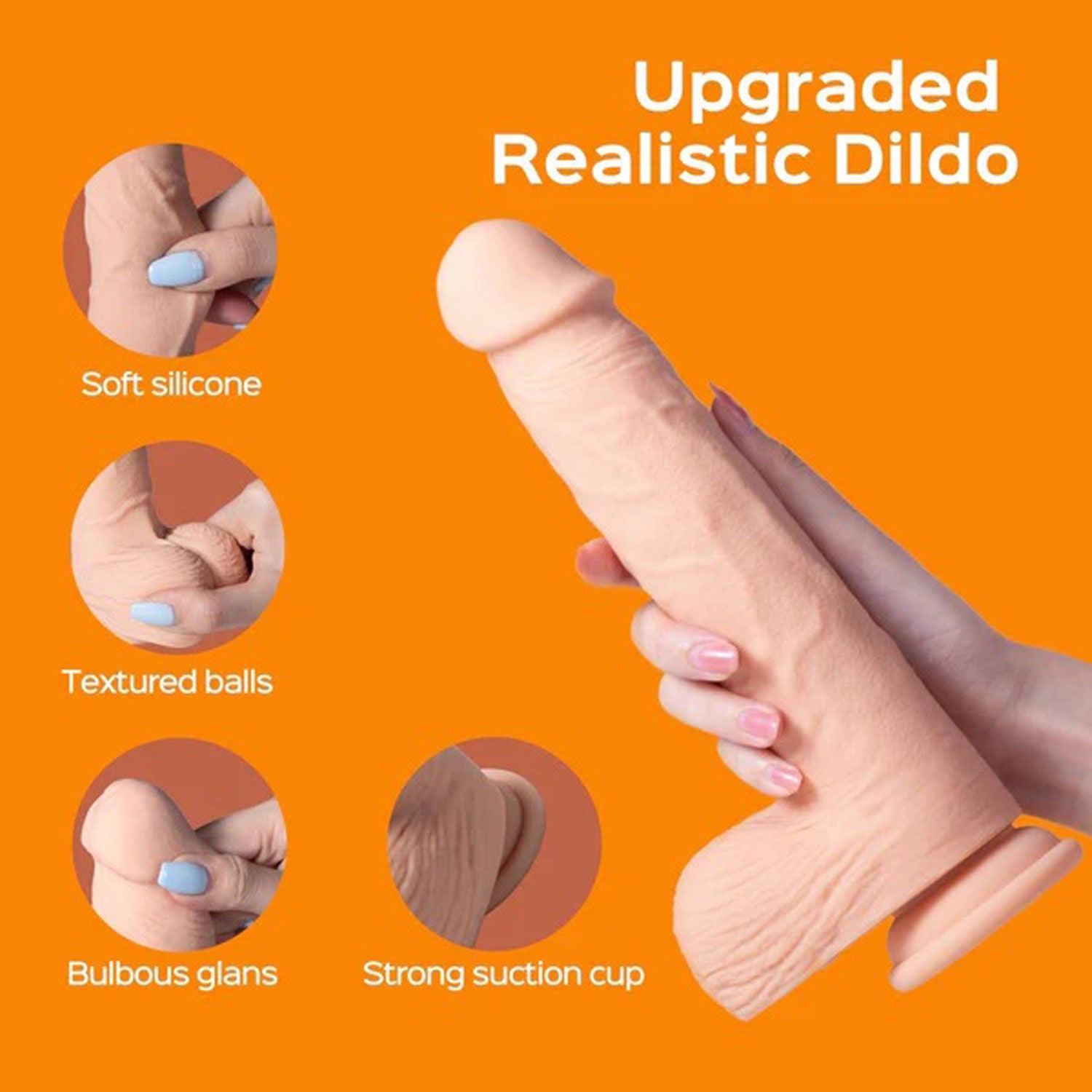 Kenzo App Controlled 9.5 Inch Large Realistic Thrusting Dildo Dongs Realistic