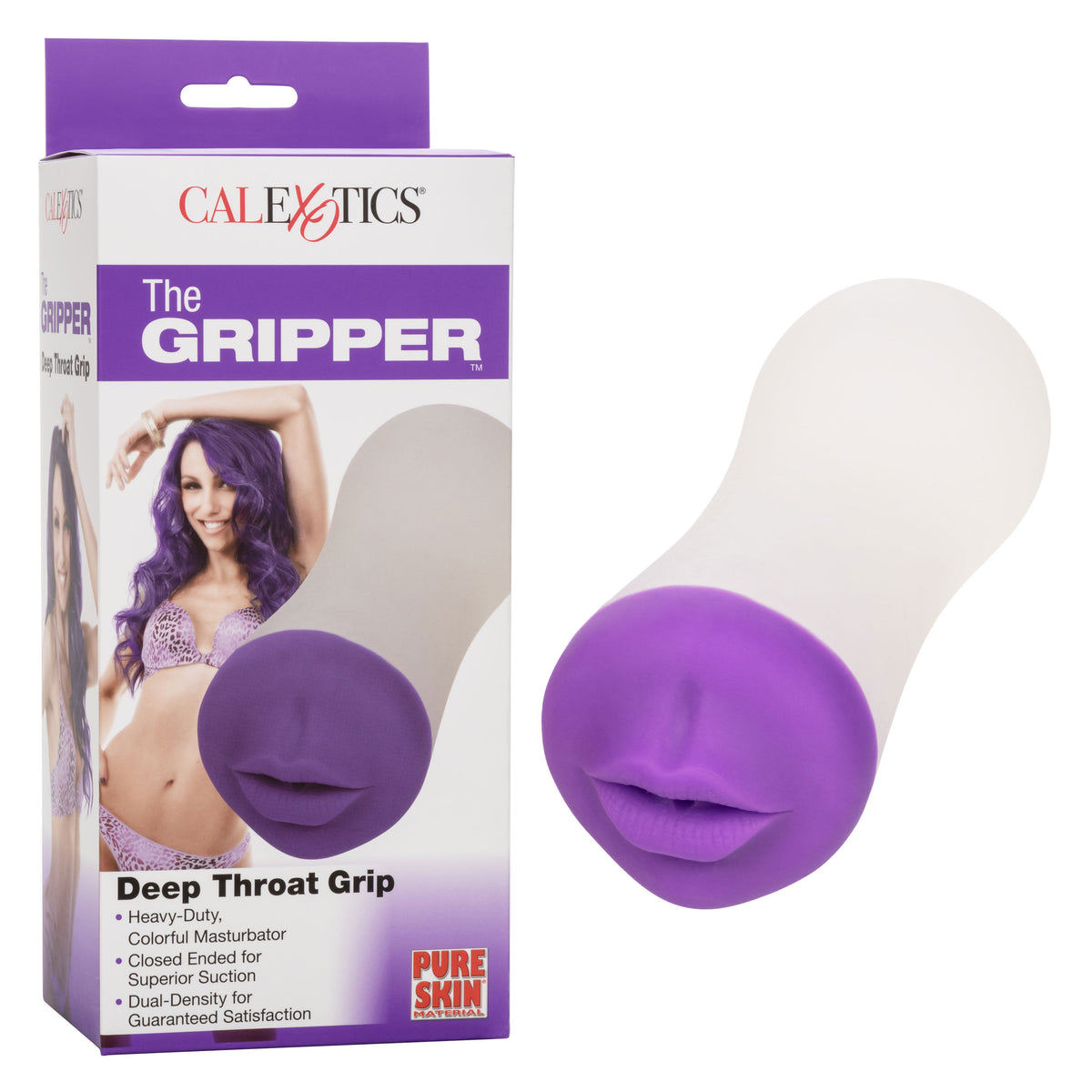 CalExotics Deep Throat Grip Male Masturbator with Suction > Sex Toys For Men > Masturbators > Manual