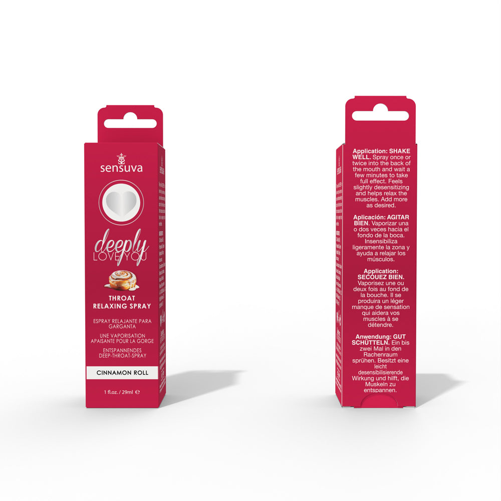 Sensuva Deeply Love You Throat Spray – Cinnamon Flavor 1 Fl Oz Oral Aid