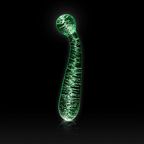 Firefly Glass G-Spot Wand Intimacy Massager Glow in Dark DONGS Glass