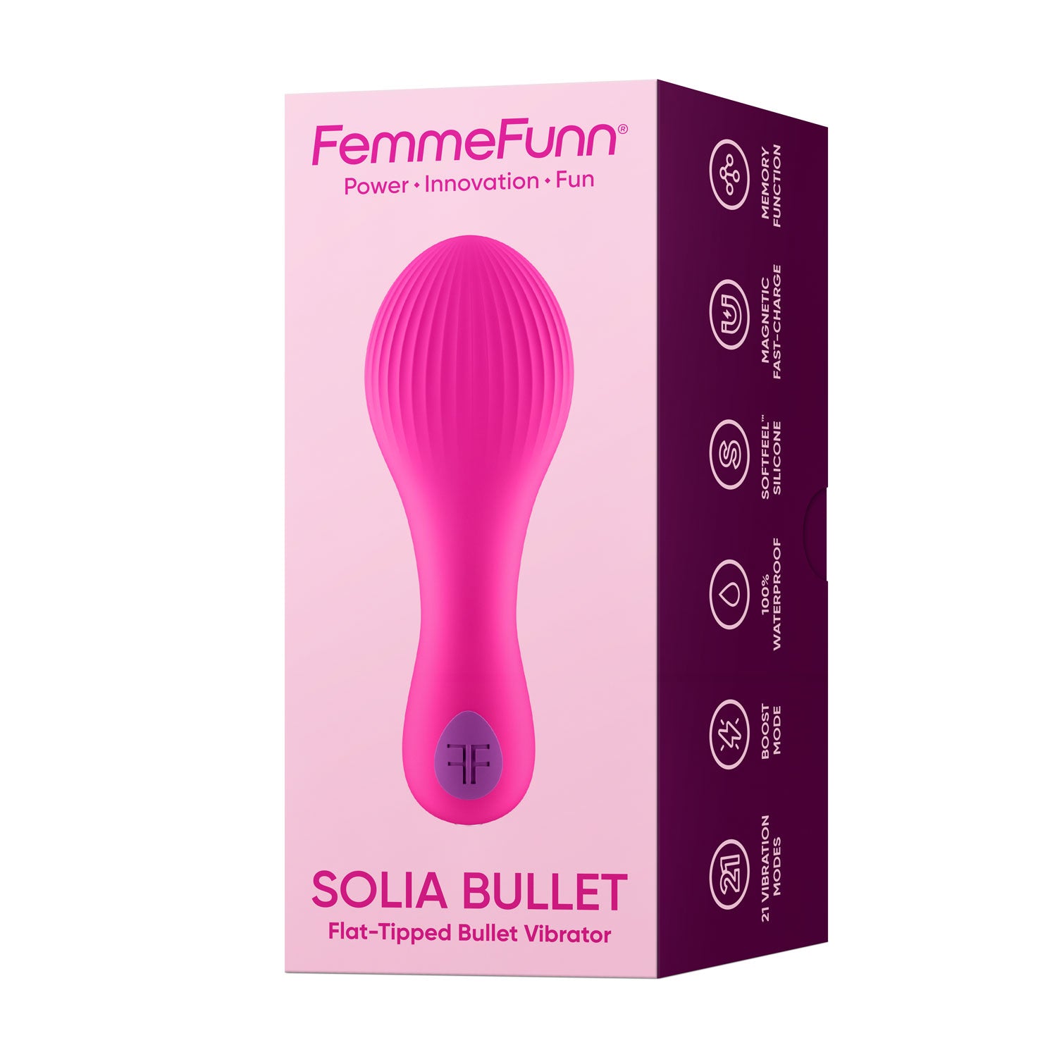 Solia Bullet Vibrator (Pink) – Compact Flat-Tipped Vibrator > Vibrators > Standard Vibrators