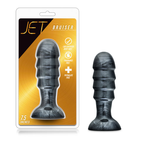 Jet Bruiser Carbon Metallic Black Pro-Sized Anal Plug Toy Butt Plugs