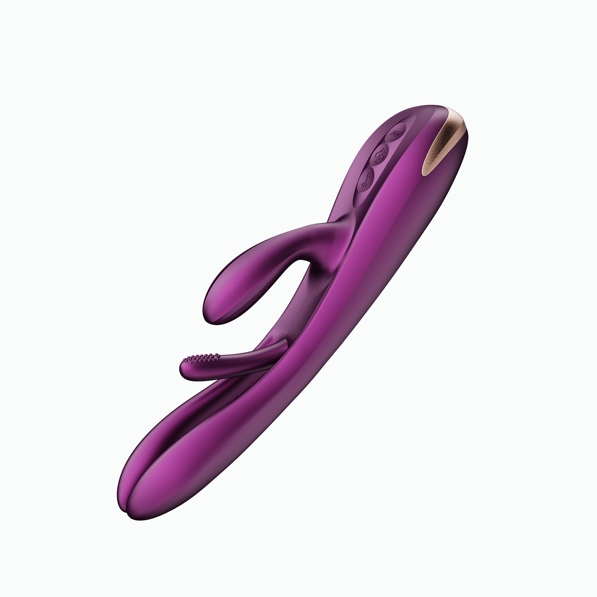 Terri 9.45 Inch App-Controlled Rabbit Vibrator Silicone Tapping Purple > Vibrators > Ladies > Rabbit
