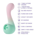 Melody Dual-Ended Vibrator – Clitoral and Tongue Stimulation Device > Sex Toys For Ladies > Clitoral Vibrators and Stimulators