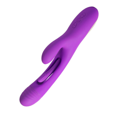 Bora Rabbit Tapping G-Spot Vibrator for Intense Pleasure Purple VIBRATORS-RABBIT