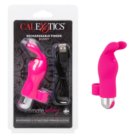Intimate Play Pink Rechargeable Bunny Finger Vibrator Finger Stimulator