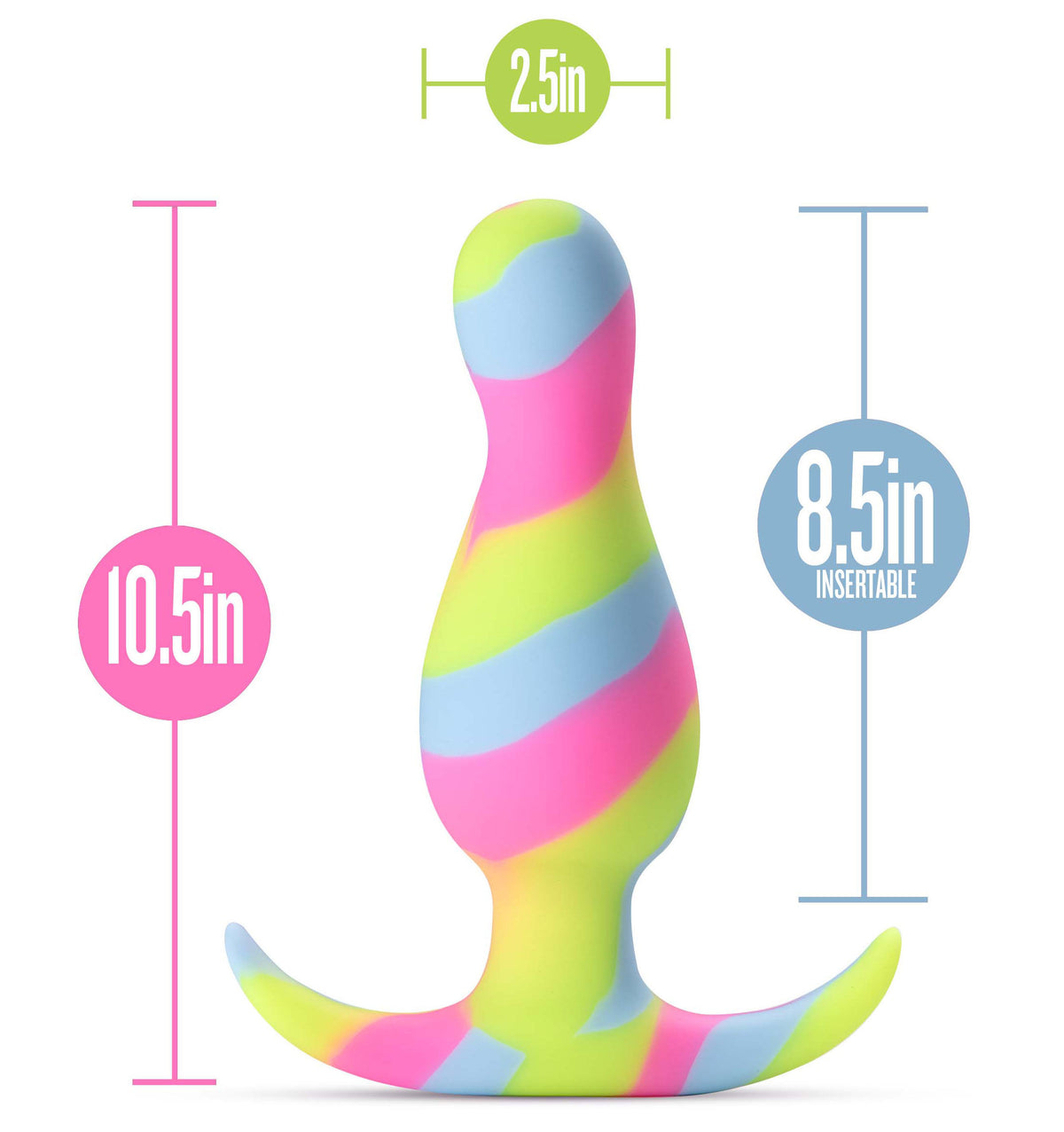 Avant Kaleido (Lime) – Ultrasilk Smooth Silicone Curved Vibrator > Anal Range > Vibrating Butt Plugs