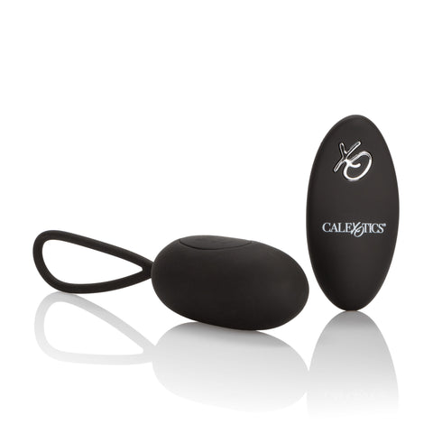 Silicone Remote Rechargeable Egg Black With 12 Vibration Functions and Remote Control BULLETS