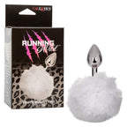 Running Wild Pink Bunny Tail Anal Plug with Metallic Probe White > Anal Range > Tail Butt Plugs