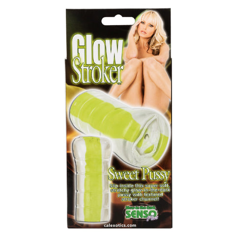 Glow Stroker Sweet Pussy Glow in the Dark Male Masturbator Strokers - Manual