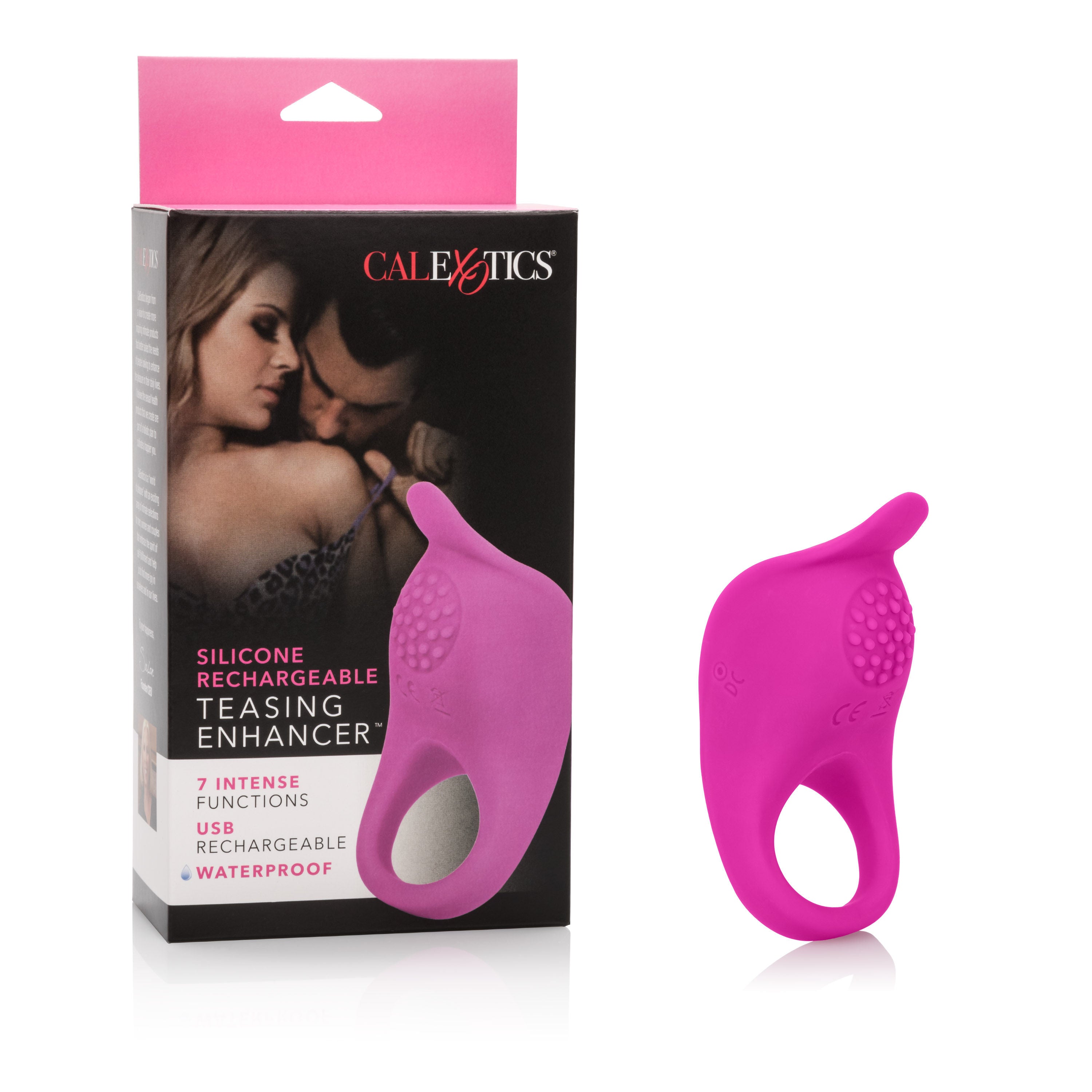 Silicone Rechargeable Vibrating Teasing Enhancer Ring for Adults Cock Rings Vibrating