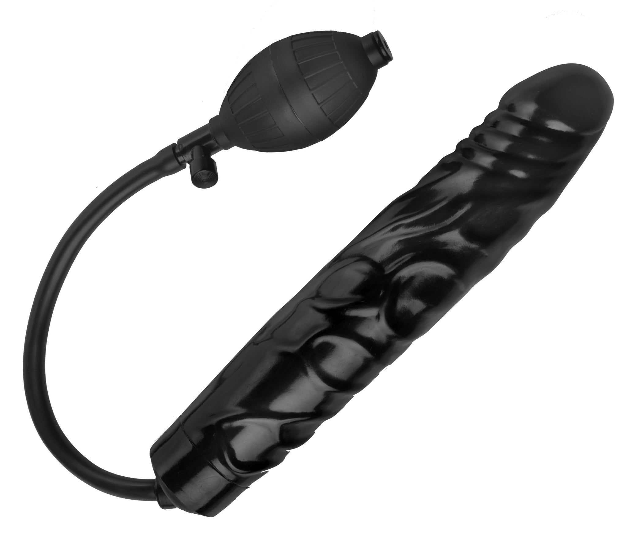 Large Inflatable Dildo 11 Inch Black Bulb Quick Release > Anal Range > Tunnel and Stretchers