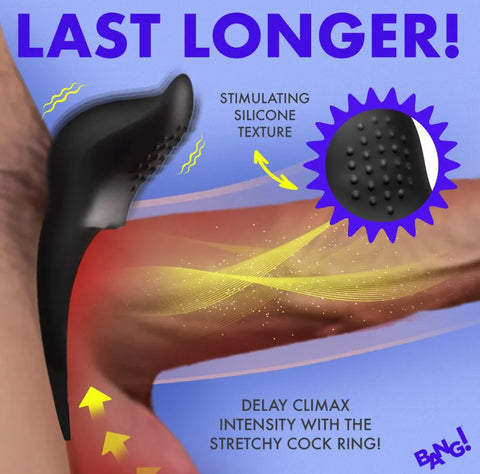 Bang! Vibrating Silicone Cock Ring – Rechargeable Couples Vibrator > Cock Ring > Vibrating