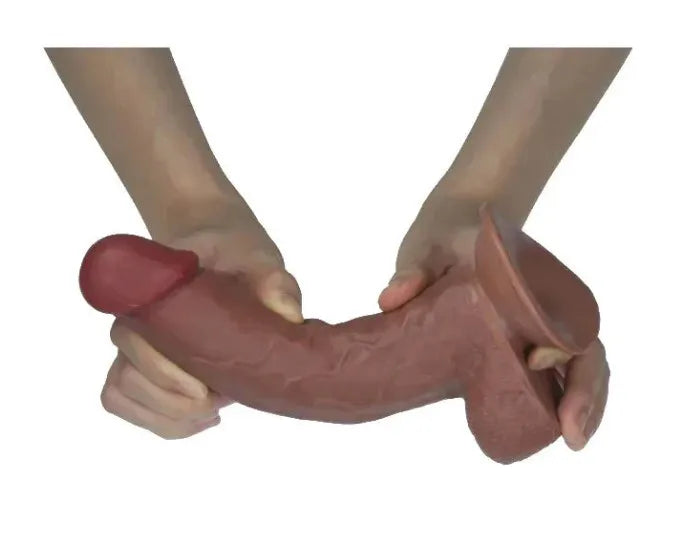 Real Skin 7.5 Inch Dual-Layer Sliding Skin Dildo > Dildos > Realistic Dildos