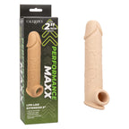 Performance Maxx Life-Like Extension 8 Inch Ivory with Scrotum Strap and Thick Sleeve > Sex Toys For Men > Penis Sleeves