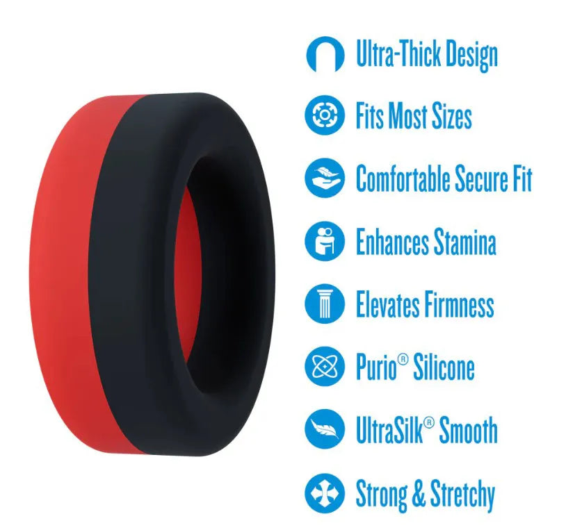 Performance Plus Takeoff (Red/Black) – Silicone Support Ring > Cock Ring > Single