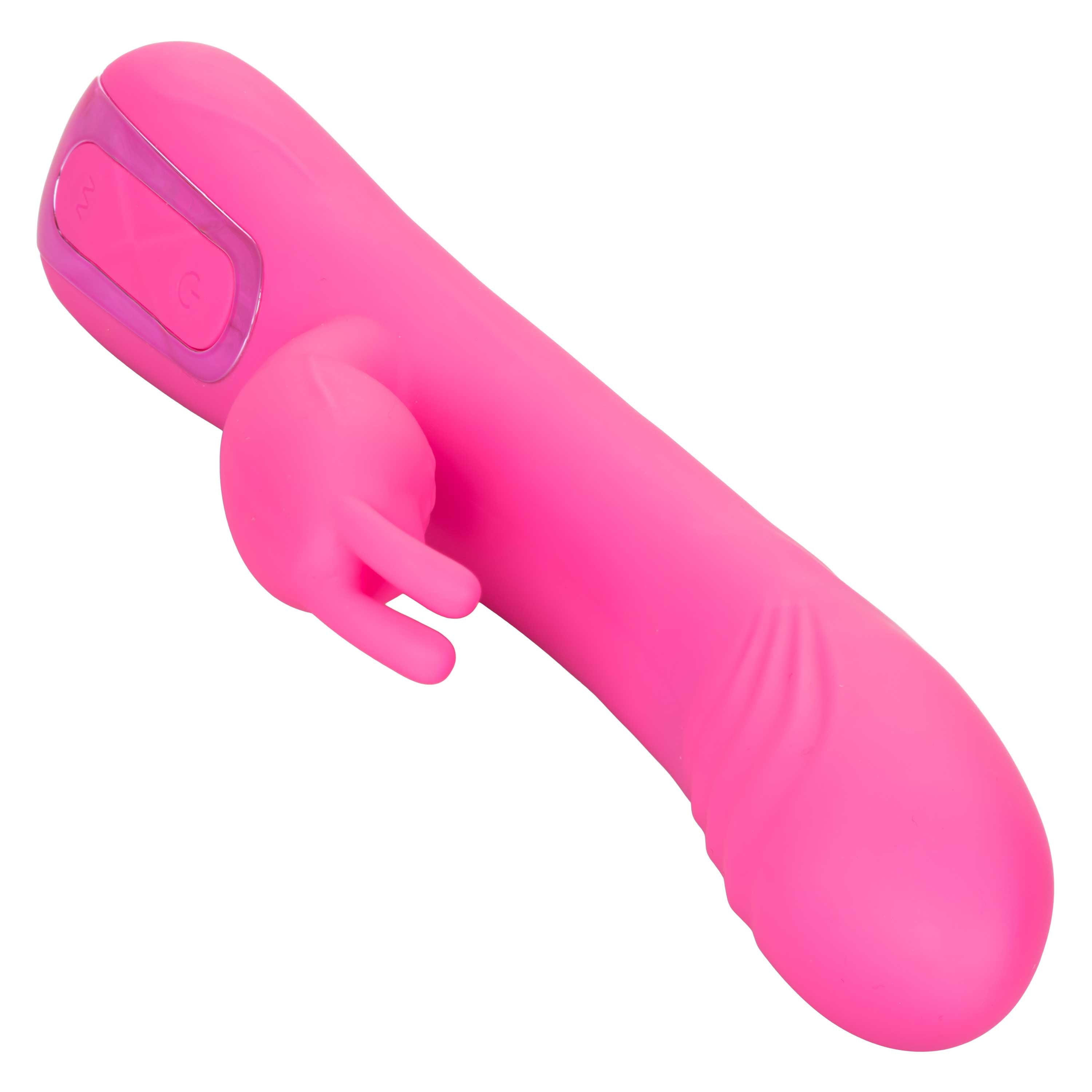 Jack Rabbit Elite Rocking Rabbit Pink Silicone Vibrator with 3 Speeds and 10 Modes, USB Rechargeable, 7.5 Inches VIBRATORS-RABBIT