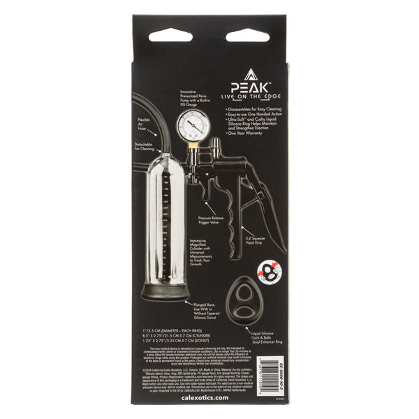 Peak Magnified Gauged Pump System with Dual Enhancer Ring Black PUMPS