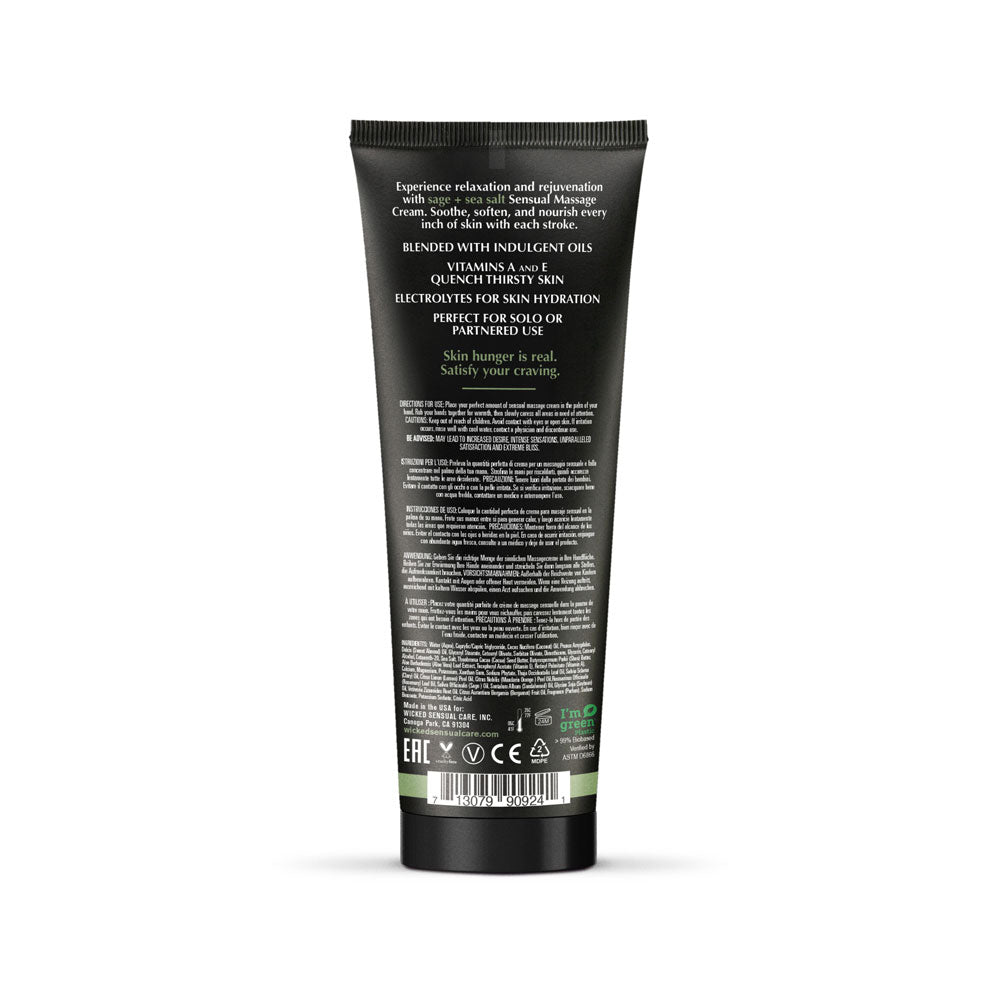 Wicked Sage and Sea Salt Sensual Massage Cream 120ml > Lube > Flavoured