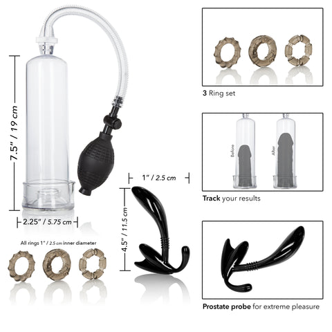 Dr Joel Kaplan Essential Pump Kit with Cock Rings and Probe PUMPS