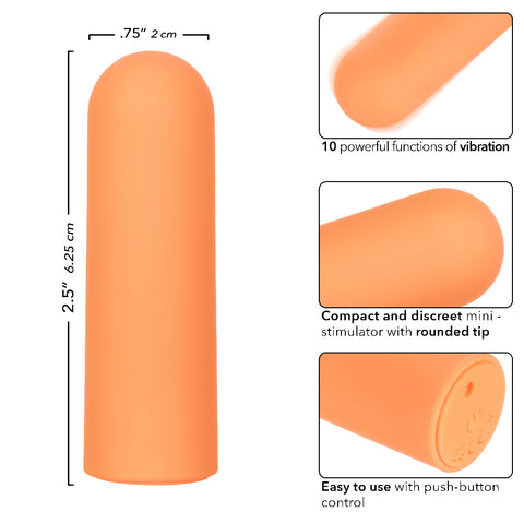 Turbo Buzz Rounded Mini Bullet Vibrator for Discreet Pleasure BULLETS