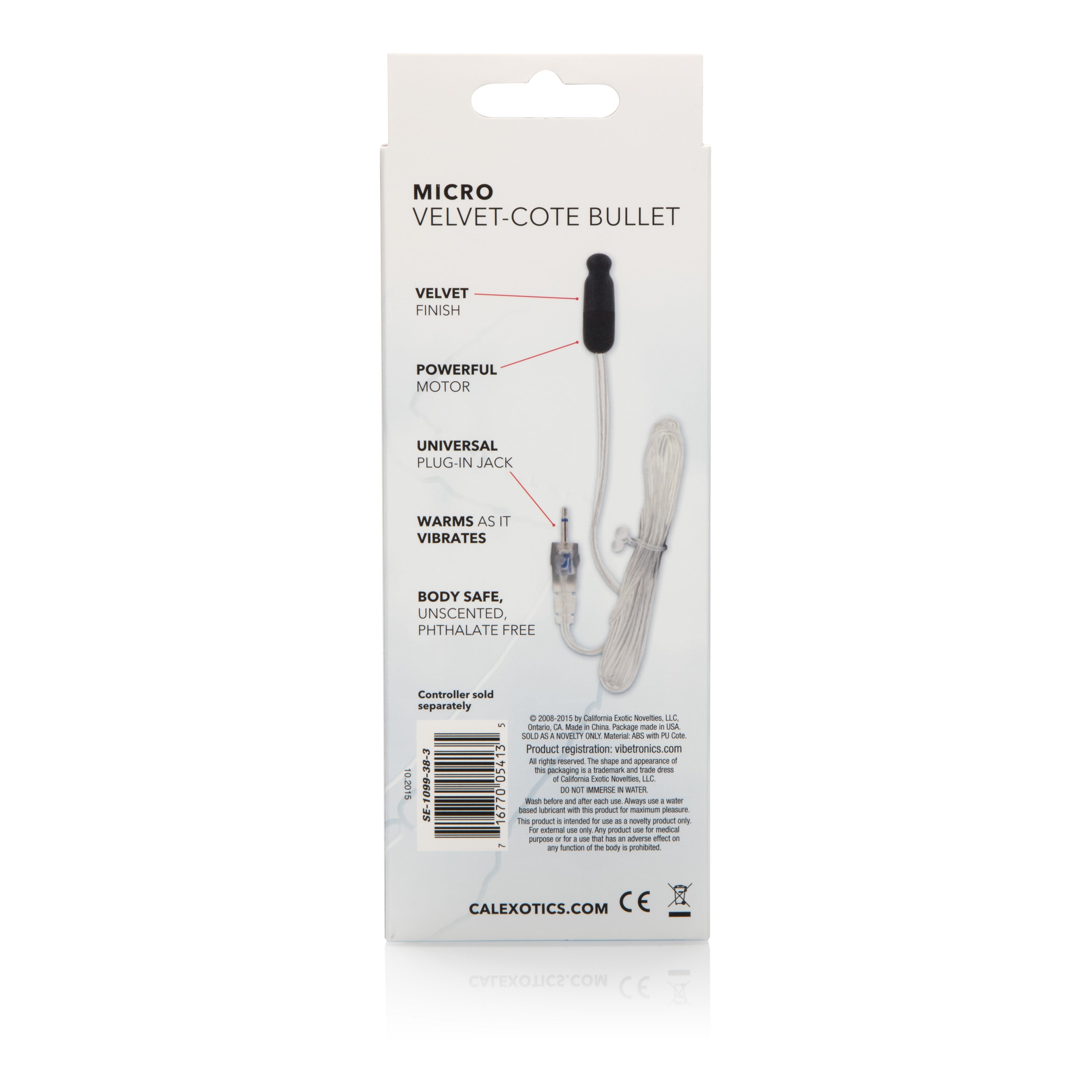 CalExotics Sterling Collection Micro Velvet-Cote Bullet Toy BULLETS