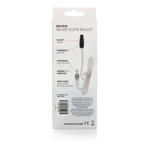 CalExotics Sterling Collection Micro Velvet-Cote Bullet Toy BULLETS
