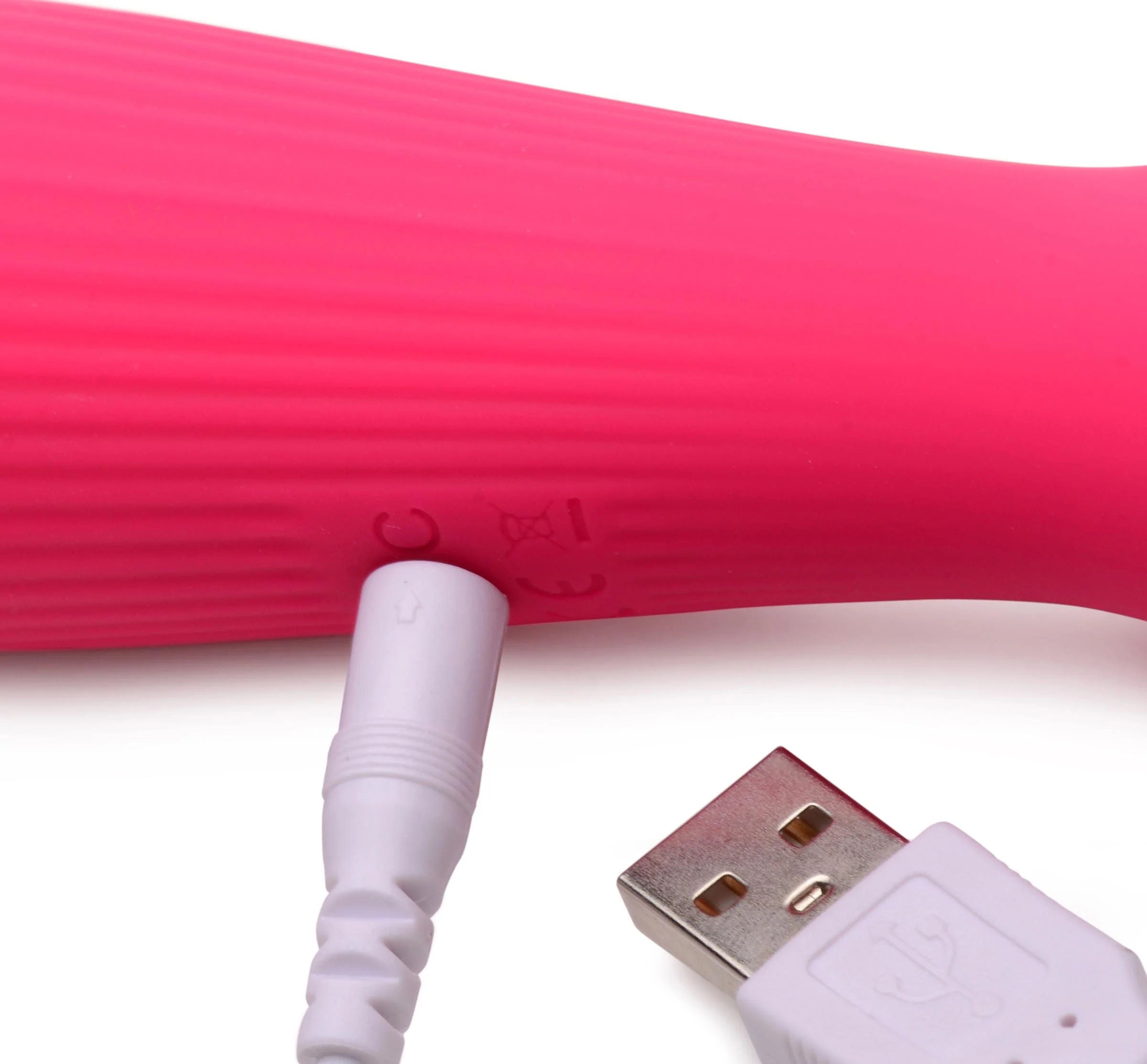 Curve Toys Silicone Wand Massager Magenta Wireless Rechargeable Electric Massager