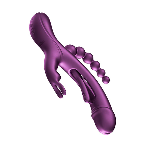 Trilux App Controlled Rabbit Vibrator Rechargeable Purple Toy VIBRATORS-RABBIT-MULTI