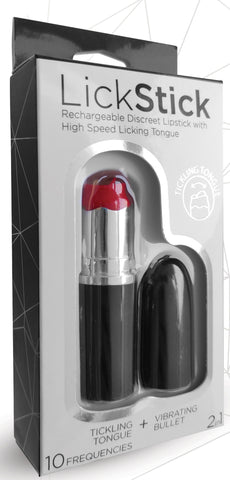 Lickstick Multi Speed Tongue Vibrator Discreet Lipstick Design BULLETS