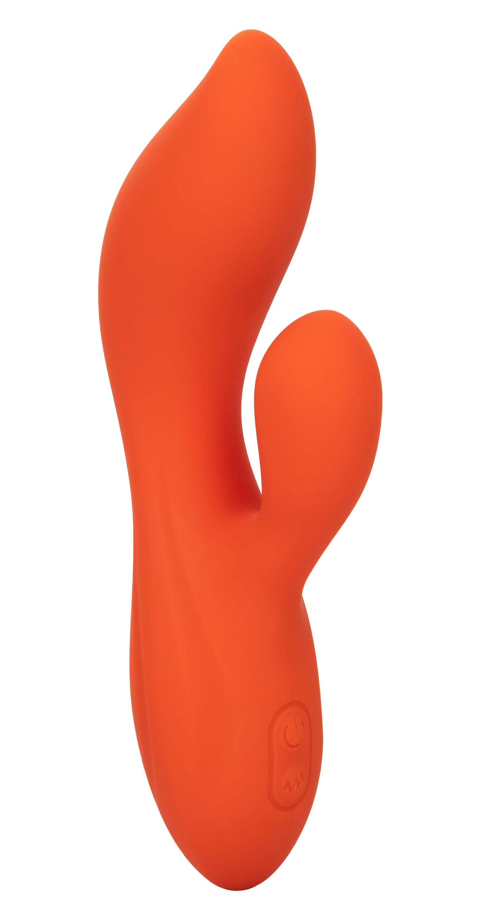 Stella Liquid Silicone Dual Teaser Vibrator in Orange with 12 Vibration Modes and Dual Motors VIBRATORS-RABBIT