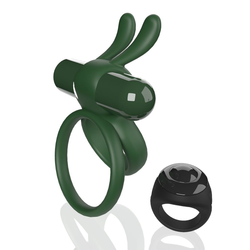 Ohare XL (Green) – Rechargeable Waterproof Remote-Controlled Rabbit Vibrator with Double-Ring Design > Sex Toys > Couples Toys