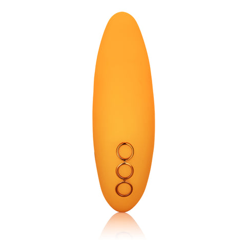 California Dreaming Hollywood Hottie Orange Mini Massager with 10 Vibration Functions and USB Rechargeable Vibrators