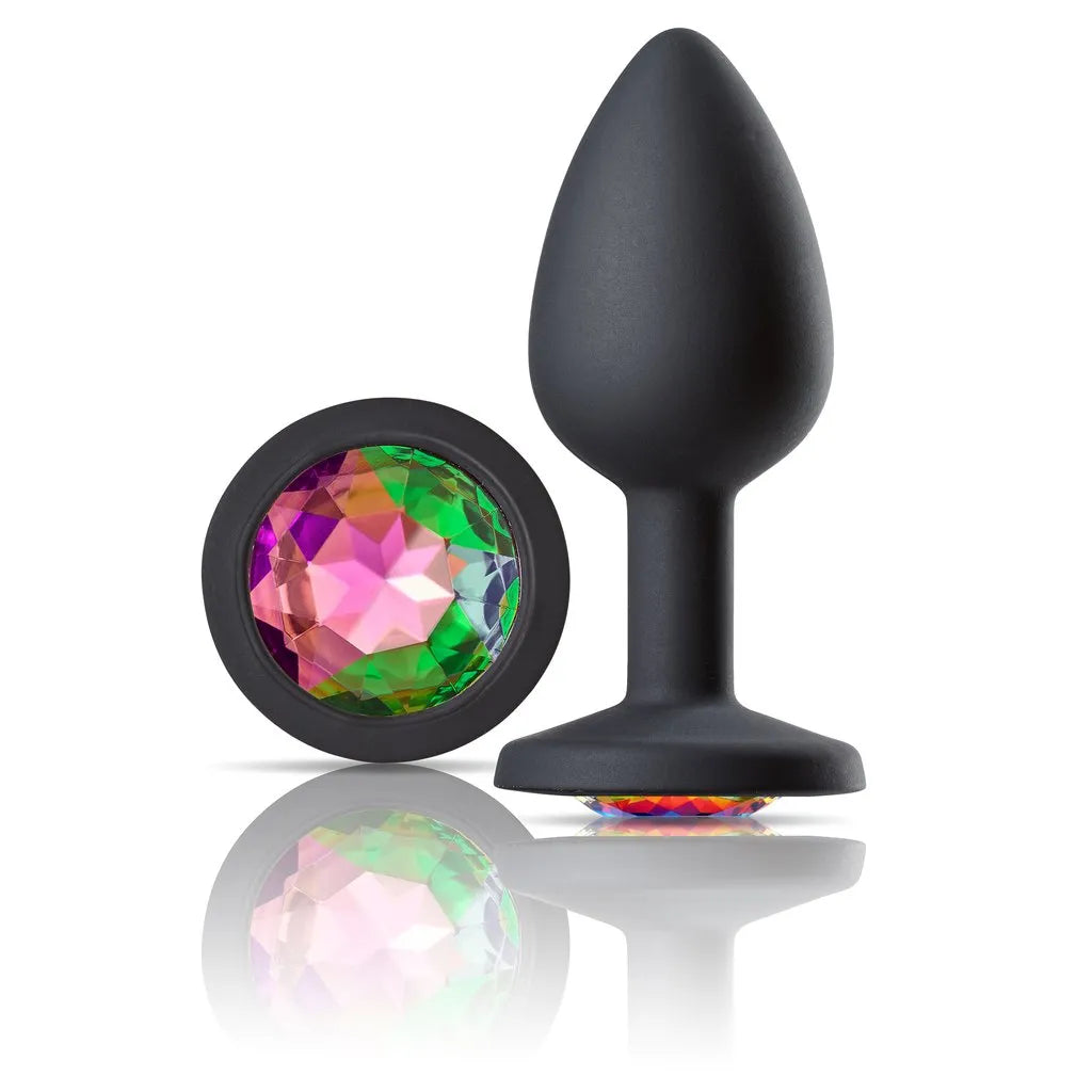 Cloud 9 Novelties Gems Jeweled Silicone Anal Plug Small > Anal Range > Jewel Butt Plugs