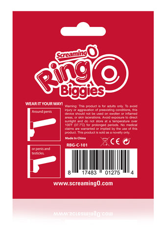 RingO Biggies – Thicker Stretchy Cock Ring Clear > Cock Ring > Single
